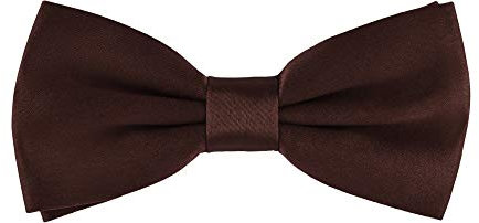 Ladeheid Fliege Kinder Jungen mit einstellbarem Band für Anzug festlich Kinderfliege Mode für Jungs MJ (10cm x 5cm) (10cm x 5cm, Braun)