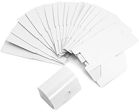 Oblique Unique® Mini Kisten Schatzkisten Schatztruhen aus Pappe zum Basteln Bemalen Dekorieren und als Geschenk Weiß - 12 oder 24 Stück - Menge wählbar (12 Stück)