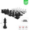 Ubergames XXXL Gartenschach Spiele - Giga Schachfiguren bis 64 cm Groß - Wasserdicht und UV-beständig (Schachfiguren + Boden) - Detaillierte Figuren