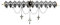 W WIDMANN MILANO Party Fashion 03342 - Gothic Halsband mit Anhänger, Ketten und Kreuzen, Schmuck, Halskette, Dark, Gothik, Halloween, Karneval