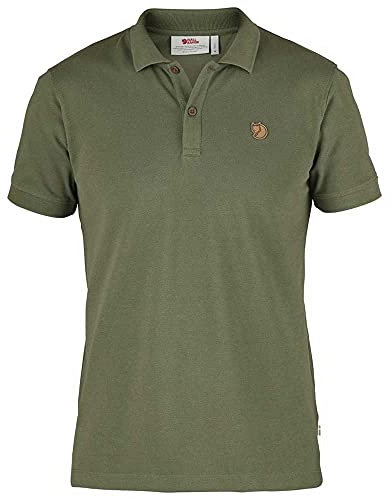 Fjällräven Herren Övik Polo Shirt mit 2 Kn pfen Verschluss, Grün (Green), L EU