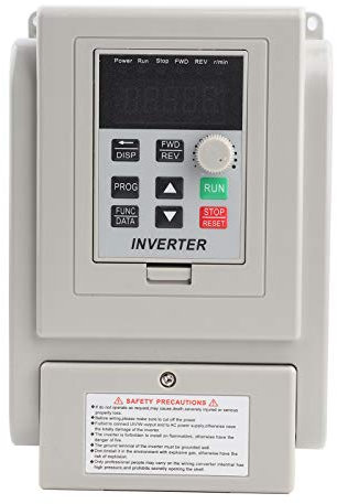 Variateur de Fréquence 220V AC 0,75kW, Universel, Anti-Déclenchement, pour Moteur à Courant Alternatif Monophasé