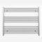 800mm Wide Flat Chrome Heated Towel Rail Radiator Designer Bathroom Radiator For Central Heating Designer (Elissa 800 / 700mm High)