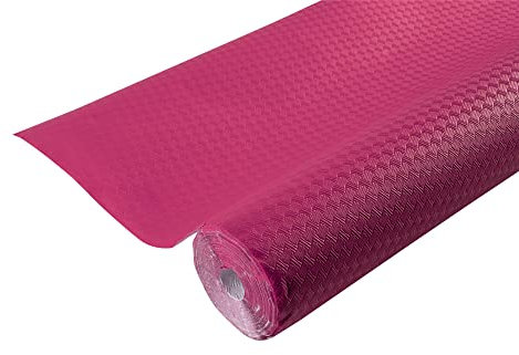 PRONAPPE - Réf. R802088I - Nappe jetable en papier gaufré - Rouleau de 20 M de long et 1,18 M de large - Gaufrage unique, esthétique et profond - Fabriqué en France - Couleur hortensia