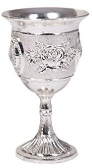 Embossed Vintage Chalice Goblet Cup Drink Ware Wine Cup Goblet Shot Glass Liqueur Goblet Blessings Cup for Weddings Home Decor Random Style (8531335737X)