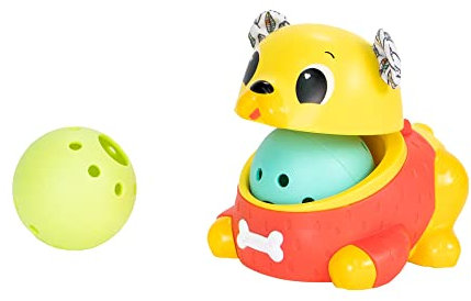 Lamaze Crawl & Chase Pug Popper, Babyspielzeug für Neugeborenes, sensorisches Spielzeug für Babys mit Farben, Geschenk für werdende Eltern, Entwicklungsspielzeug Jungen und Mädchen 18 Monate +