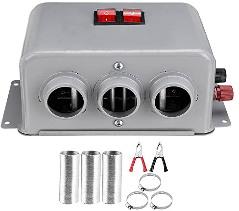 MACHSWON 24V 800W Universal-Auto-Auto-LKW-PTC-Heizung, schnelles Heizen, Scheibenheizung mit 2-Gang-Schalter