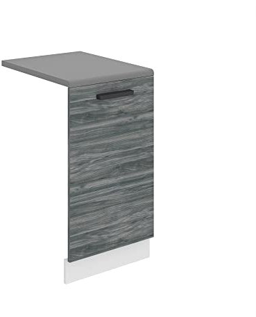 BELINI Habillage de Porte Lave Vaisselle PZ45 | Meuble Lave Vaisselle avec Plan de Travail I Accessoire pour Lave-Vaisselle Cuisine - Teille: 1,6 x 45 x 71,5 cm I Couleur: chêne Glamour