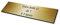 Plaque gravée Boite aux Lettres autocollante 10x2,5cm STANDARD personnalisable - 1 à 3 lignes sans frais supplémentaires or brossé