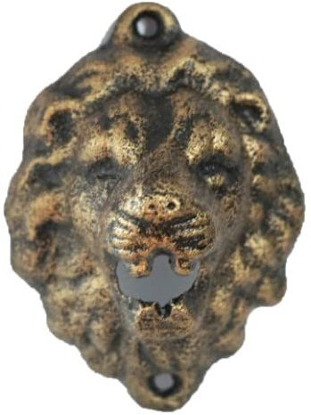 Midwest Craft House Cast Iron Lion Head Door Accent Piece