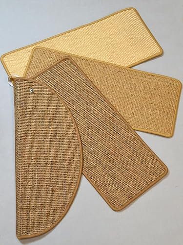 1 Stufenteppich Sisal natur uni 23,5x65x3,5 cm (TxBxH)