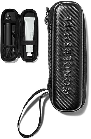 WonderSmile® Premium Reiseetui für Schallzahnbürste – Der ultimative Schutz für unterwegs - stabile wasserfeste Hartschale (Black)