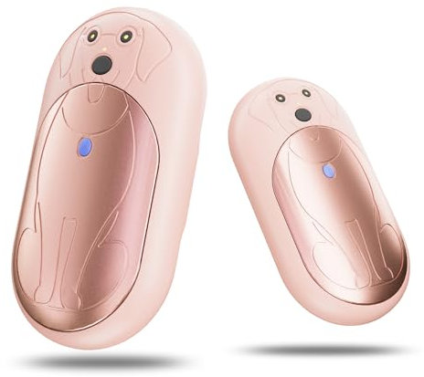 COTOP Handwärmer Elektrisch, 6000 mAh 2er Pack Taschenwärmer Wiederverwendbar, Akku Handwärmer USB C, 3 Stufen Heizung bis zu 56°C, Geschenk für Männer Skifahren, Wandern (Rosa)
