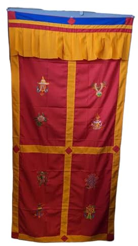 Terrapin Trading Türvorhang, nepalesisch/tibetisch, buddhistisch, 173 x 86 cm