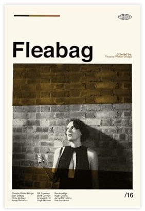 FrySky Fleabag Filmposter 2 Leinwand Poster Wandkunst Dekor Druck Bild Gemälde für Wohnzimmer Schlafzimmer Dekoration ungerahmt 30 x 45 cm