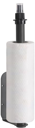 Derouleur Essuie Tout 35.5X9X3.4Cm Derouleur Porte Sopalin Distributeur Essuie Main avec Flacon PulvéRisateur De 70Ml Distributeur De Papier Essuie avec 4 Vis ArgentéEs Et 4 Vis Blanches