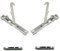 JCSPARES® - Cerniera Destra + Sinistra + 2 Portarulli Apertura Porta Sportello Forno Compatibile Con Smeg