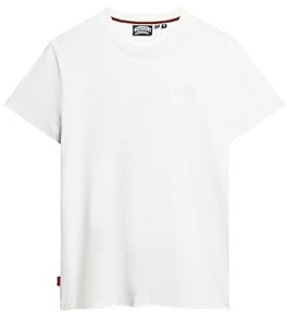 Superdry Unisex Essential Logo Emb Tee Hemd, Optisch/Optisch, S