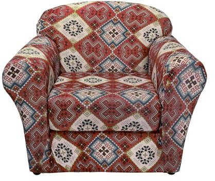 Arquiel Sesselschoner 2 StüCk, Sesselbezug Mit Elastisch Stretch Husse, Sofabezug 1 Sitzer Stuhlhussen Gedruckt Sofaschoner Mit Armlehne Weicher rutschfest(Mandala Boho)