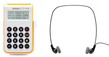 REINER SCT cyberJack one Chipkartenleser und TAN-Generator für sicheres Online-Banking mit USB-Funktion & Philips Transkriptions-Kopfhörer LFH0334