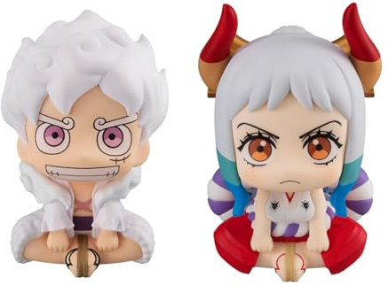 Megahouse - One Piece - Look Up - Luffy Gear Five & Yamato Figure Set W Gift