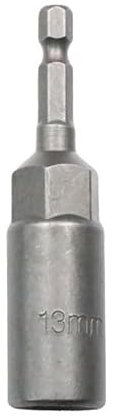 6-19mm Quick-Change 1/4 inch Hex Shank Metric Deep Socket Screwdriver Impact Nut Setter Extractor Remover Driver Drill Bit, 80mm Length, for Electric Manual Impact Screwdriver (1, 13mm)