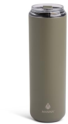 Manna Tallboy Trinkglas, 680 ml, greige Pulverbeschichtung