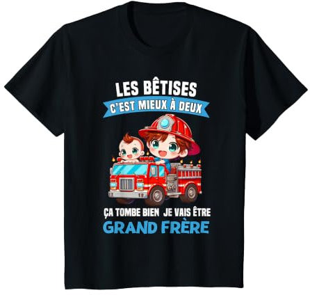 Enfant Futur Grand Frère 2027 - Annonce Grossesse Cadeau Naissance T-Shirt