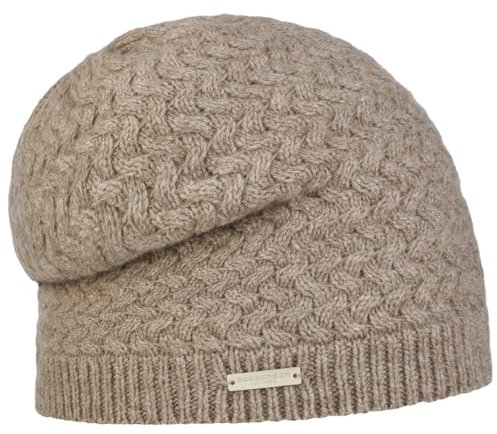 Seeberger Merino Yak Beanie Mütze Damen/Herren -, Beige, 6 3/4/7 3/8