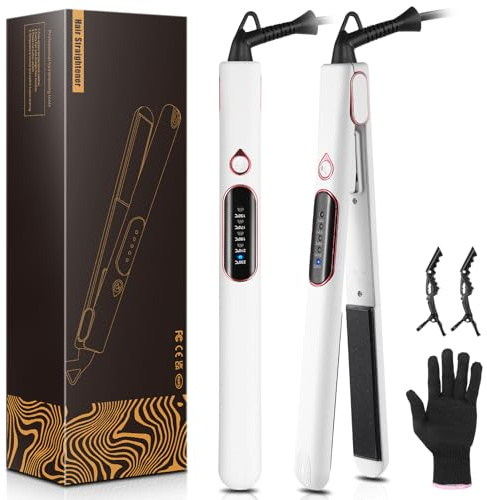 Haglater Glätteisen 2-in-1, 25 mm Keramik, Haarglätter für Locken | 2-in-1: Glättet Haare und kreiert Locken & Wellen. 25-mm-Keramikplatten für präzises Styling.