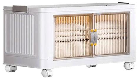 JOYBOS - Caja/Armario de almacenamiento doble blanco