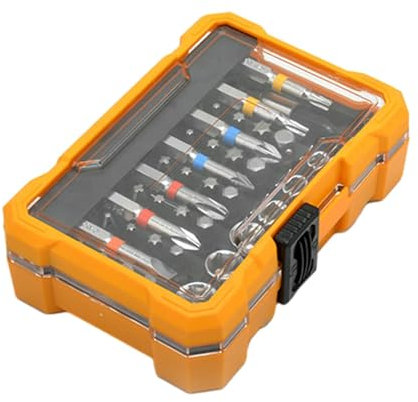 Juego de brocas, Juego de puntas para destornillador, Taladro de impacto 50X Bi, Brocas de impacto para carpintería, adaptador de taladro con caja de almacenamiento, precisión para automóvil y hogar