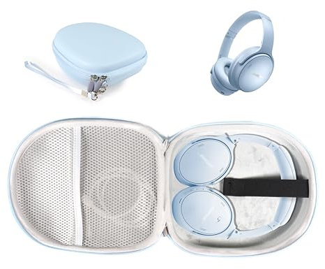 CaseSack Hülle für Bose QuietComfort Bluetooth-Kopfhörer mit Mikrofon, QuietComfort 45, 35, 35 II, nur Ersatzhülle (Moonstone Blue)