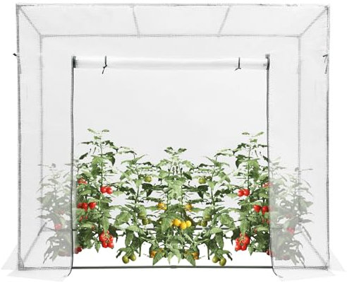 Serre à tomates - Kit de construction avec fenêtre - Serre en film plastique - Petite serre résistante à l'hiver - Pour une croissance optimale des plantes