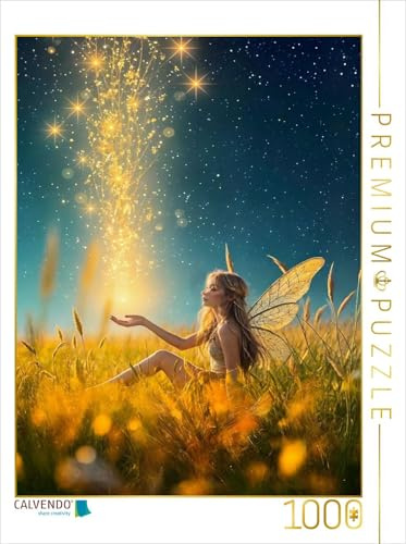 CALVENDO Puzzle Die Sternenfee des August – EIN Hauch von Unendlichkeit | 1000 Teile Lege-Größe 48 x 64 cm Foto-Puzzle für glückliche Stunden