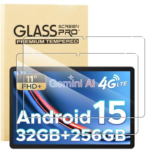 KUSINHOKA Schutzfolie für Doogee Tab G6+/Tab G6 11 Zoll Folie, 2 Stück 9H Härte [Anti-Kratzen] Anti-Fingerabdruck Gehärtetem Schutzglas, HD [Hohe Empfindlichkeit] Displayschutzfolie