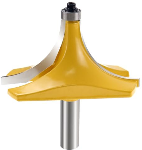 1/2 Inch Shank Round Over Router Bit Corner Rounding Edge-Forming Roundover Beading Router Bit 3 Cutting Diameter (38mm R)