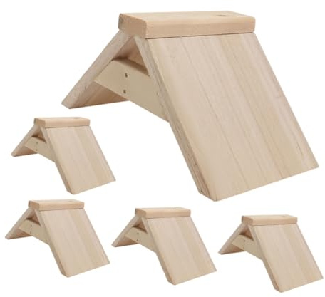 GALPADA 5pcs Natural Wood Perches for Pigeon and Bird, Chewable Wood Stand for Play and Rest, Home Decoration Birdcage Accessory