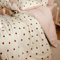 Freyamy Housse de Couette Cœur 140x200 Amour Rouge Parure de lit Adulte Filles avec Fermeture Éclair Sets de Housse Couette à Carreaux Vichy en Microfibre avec Une Taie d'oreiller 65 x 65cm