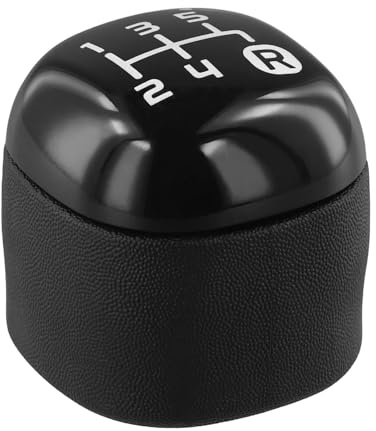 Pomello del cambio per Fiat Panda 2012+, Nero, 5 marce, Sostituzione del pomello del cambio, Design interno migliorato