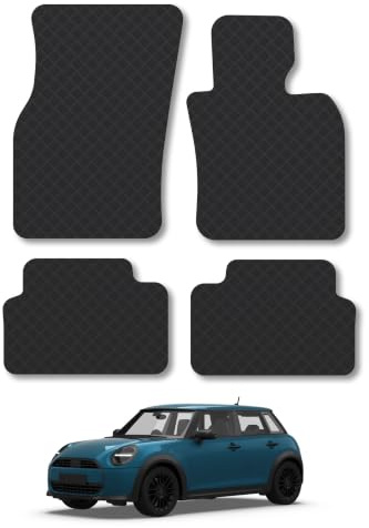 Mini Cooper (2024+) [5 Door] 3mm Rubber Car Mats | Tailored Fit Durable Floor Mats Full Coverage Protection Waterproof Accessories Easy Clean Anti Slip Made in the UK