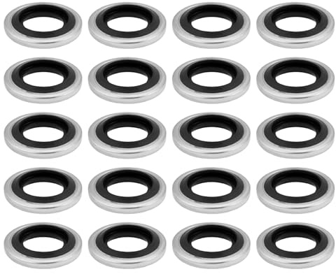 VGOL Lot de 50 rondelles d'étanchéité en nitrile M5 5,7 x 9 x 1 mm pour voiture