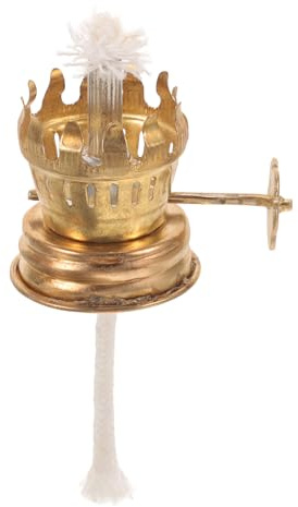 Vintage Petroleumlampenregler aus Metall mit Loch für 2mm Runddocht | Ersatzteil für Öllampen, Bequemes Dochtführen, Passend für Selbstgemacht und Klassische Kerosinlampen