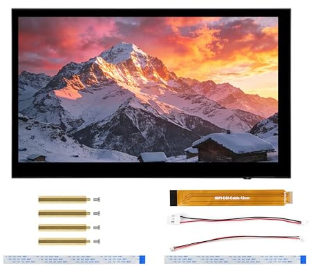 7inch DSI Capacitive Touch Display, Compatible with Raspberry Pi OS/ESP32-P4/RK3506/RK3576, 1024×600 Pixels, IPS Panel, 5-Point Touch, Supports Backlight Adjustment Via Software,170°Wide Viewing Angle