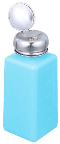 Pumpflasche 250ml aus Kunststoff, Blau, nach Unten Drücken