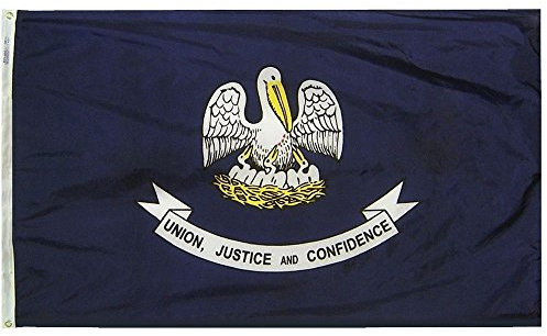 Annin Flagmakers Louisiana Staat Yard Flagge USA hergestellt nach offiziellen Staats-Design-Spezifikationen, (Modell 142170)