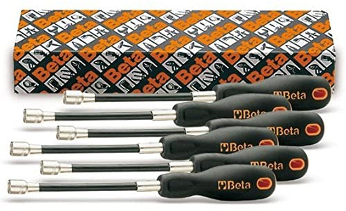 BETA 943FL/S6 - Serie di 6 chiavi a bussola esagonale flessibili con impugnatura (art. 943fl)