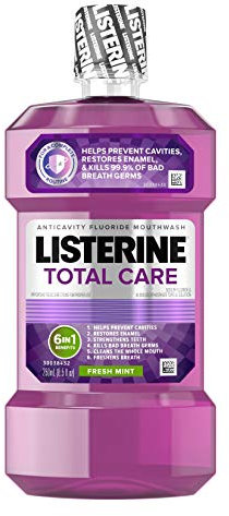Listerine Total Care Anticavity Mouthwash, Fresh Mint, 8.45 Fluid Ounce by Listerine