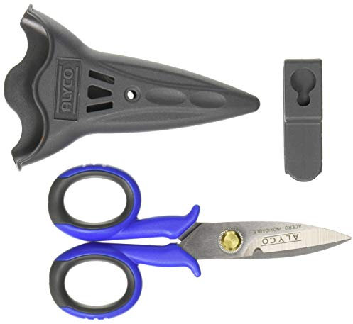 Alyco 108215 Tijeras electricista, Azul, 145 mm
