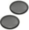 tomzz Audio 2800-003 Lautsprecher Gitter Grill für 200mm Lautsprecher schwarz 2-teilig Kunststoffring mit Metallgitter Satz